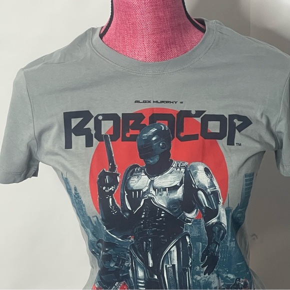 Alex Murphy’s Robocop movie action figure fitted women’s graphic t shirt Size L - Picture 3 of 12